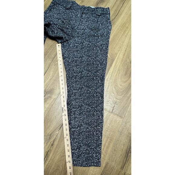 Express Pants Women's Size 8 Ankle High Rise Black White Print Pockets New - Picture 6 of 11